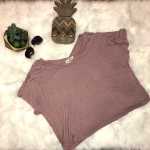 Purple/blush crop top